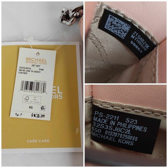 'MICHAEL KORS' LEATHER 'JET~SET' CROSSBODY BAG - Picture 11 of 16